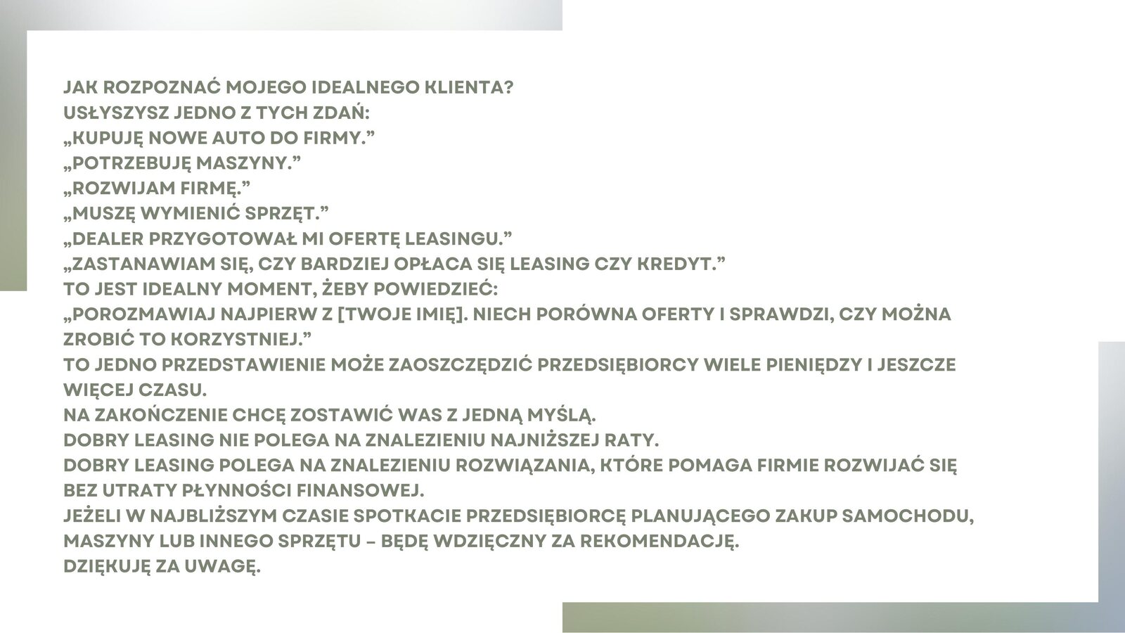 Jak rozpoznać idealnego klienta
